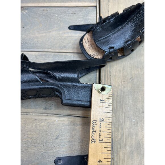 SANDAK Mexico made Sandals Slingback Black Size 26 Fits US8 Open Toe - Picture 5 of 7